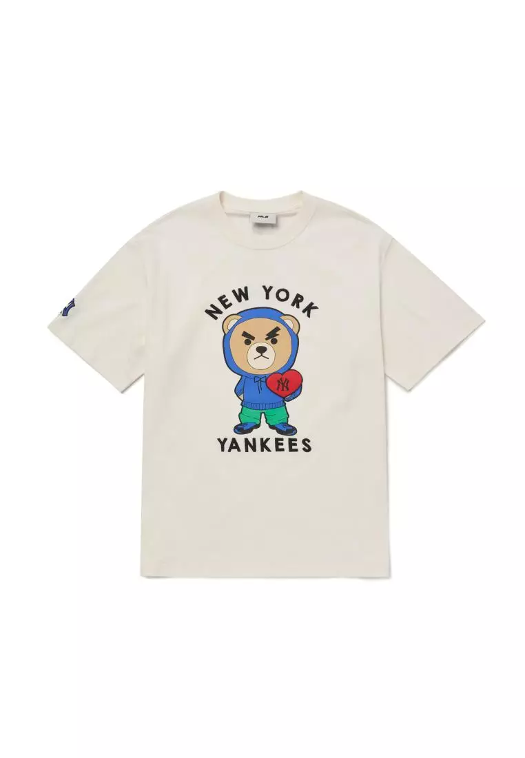 Official New Era New York Yankees MLB Jacquard Oversized Mesh T-Shirt  A10323_282