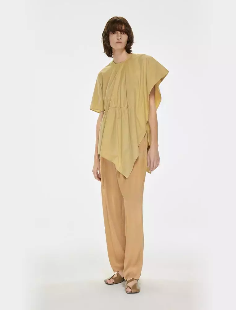 JNBY Women's Loose Round Neck Short-Sleeve Top