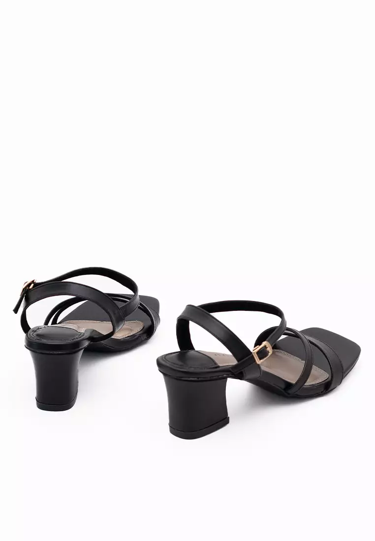 VIVI NICI - Gabriella Sepatu Sandal Wanita Hak 5 cm Black