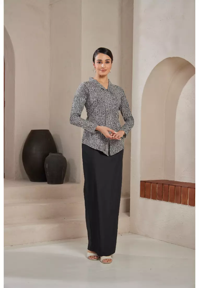 Buy Amar Amran Kebaya Midi Batik Moden Online Zalora Malaysia