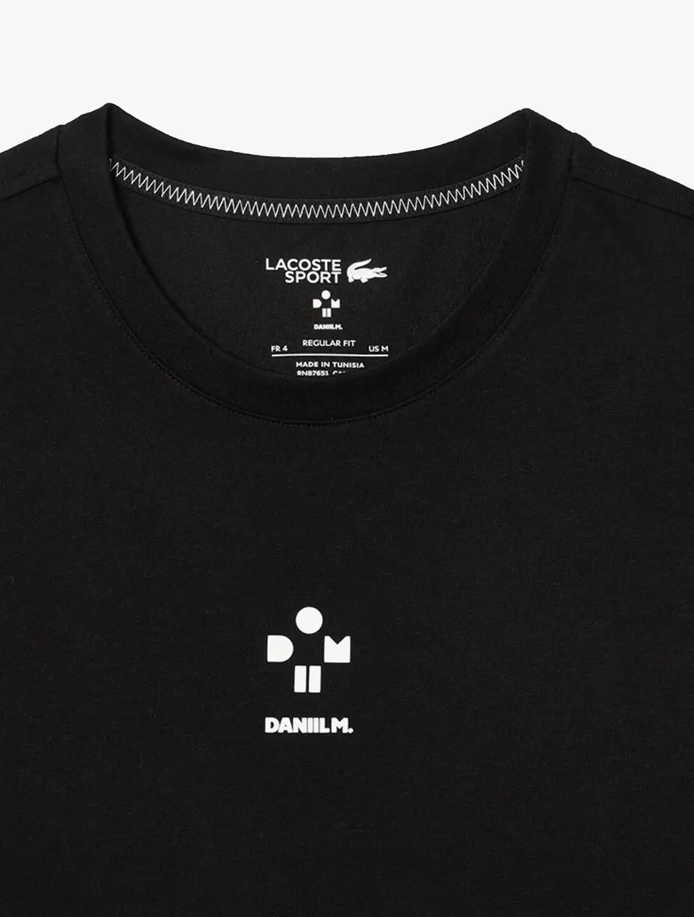 Lacoste Sport x Daniil Medvedev Ultra-Dry Tennis T-shirt - Black