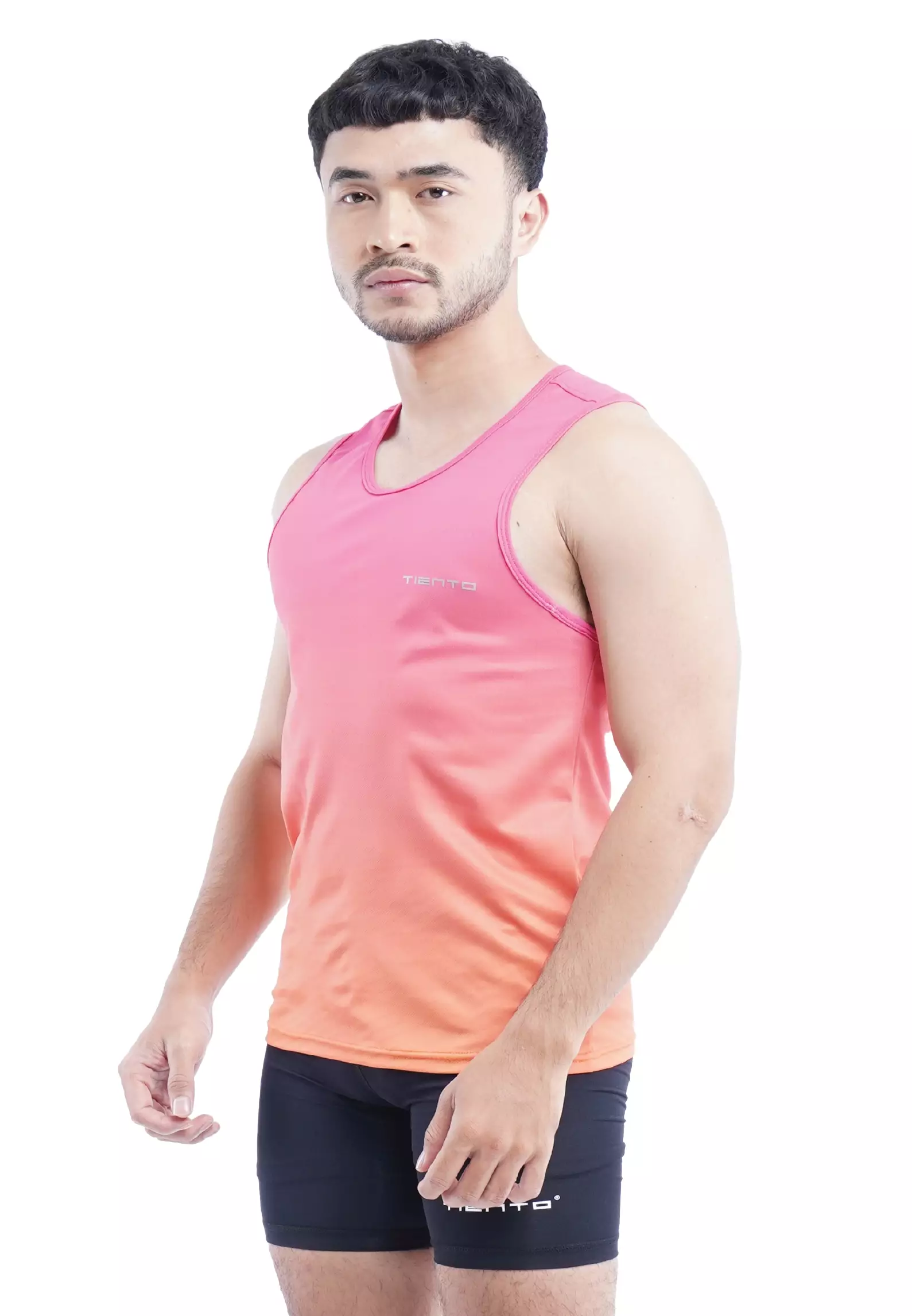 Tiento Jersey Running Baju Olahraga Lari Pria Singlet Lekbong Kaos Dryfit Xceleration Men