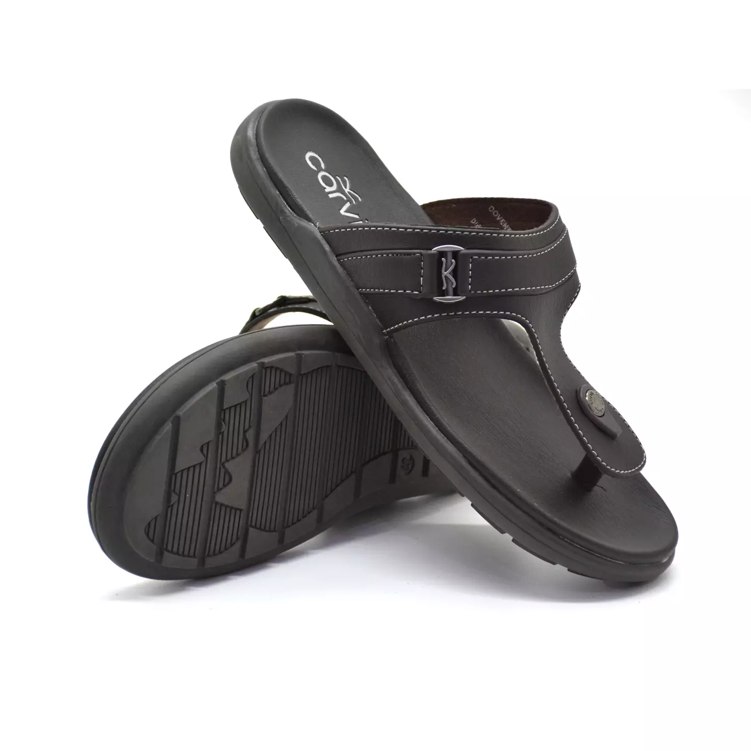 Carvil Sandal Pria Coventry-01 M Dark Brown