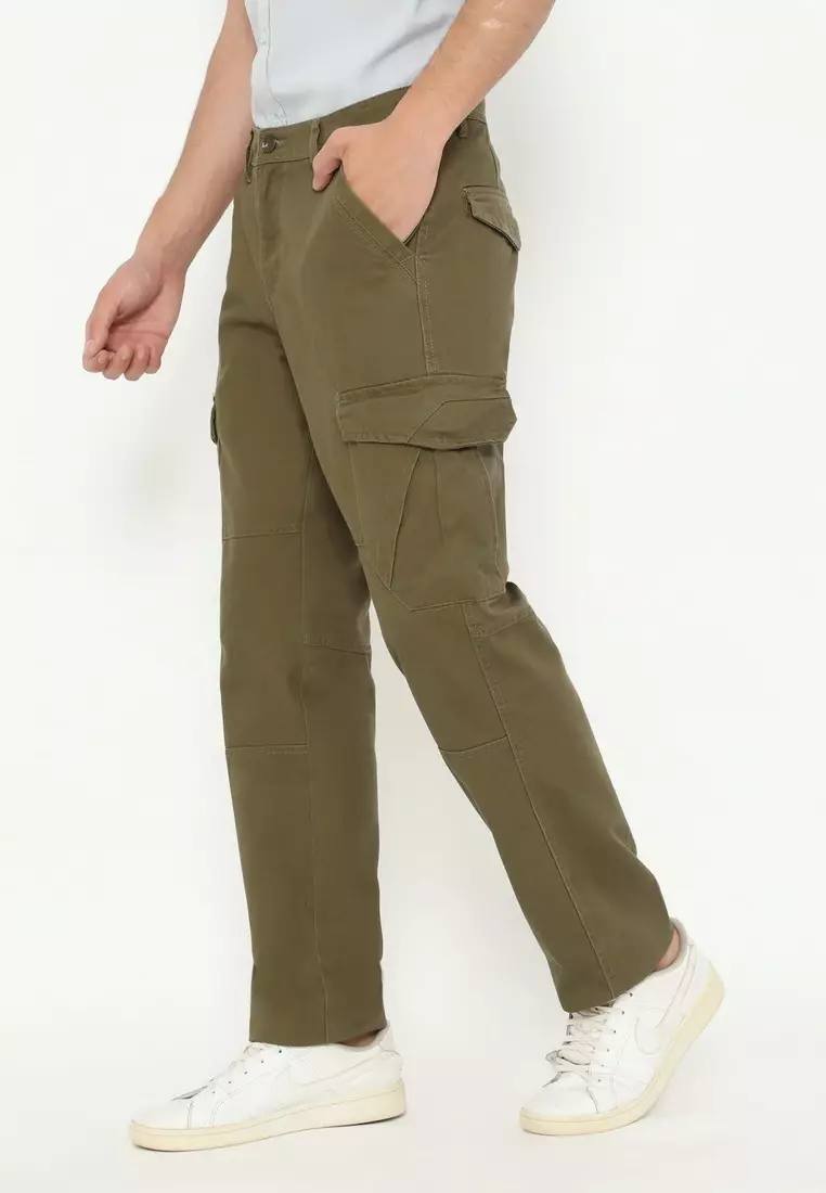 RBJ Celana Cargo Panjang Regular Fit Cotton Premium Pria