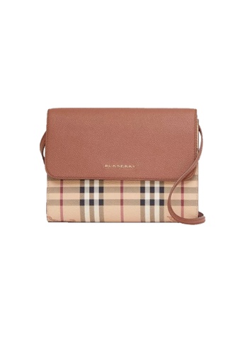 Buy BURBERRY Burberry Small Loxley Haymarket Knight Check Coated Canvas  Crossbody Bright Toffee 80379161 2023 Online | ZALORA Singapore