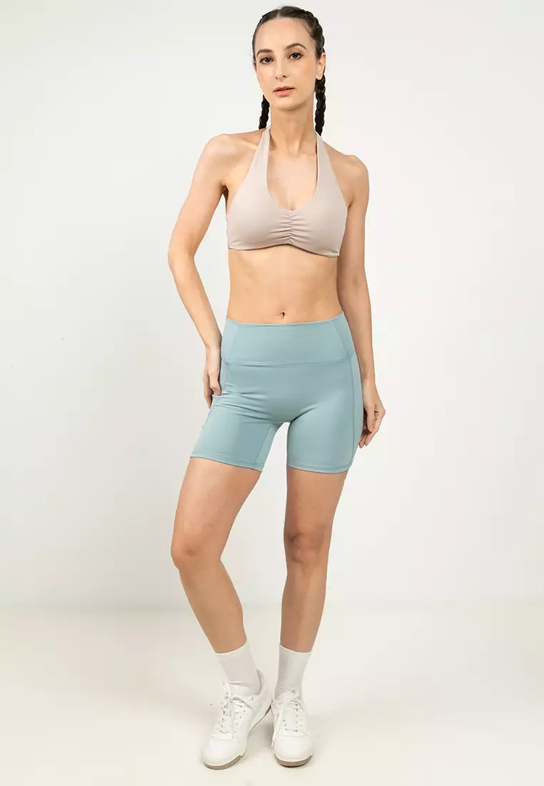 Ultra Soft Scrunch Halter Crop Bra