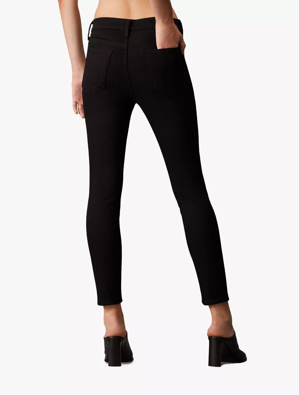 Calvin Klein Jeans - High Rise Skinny Ankle Jeans - Black - black