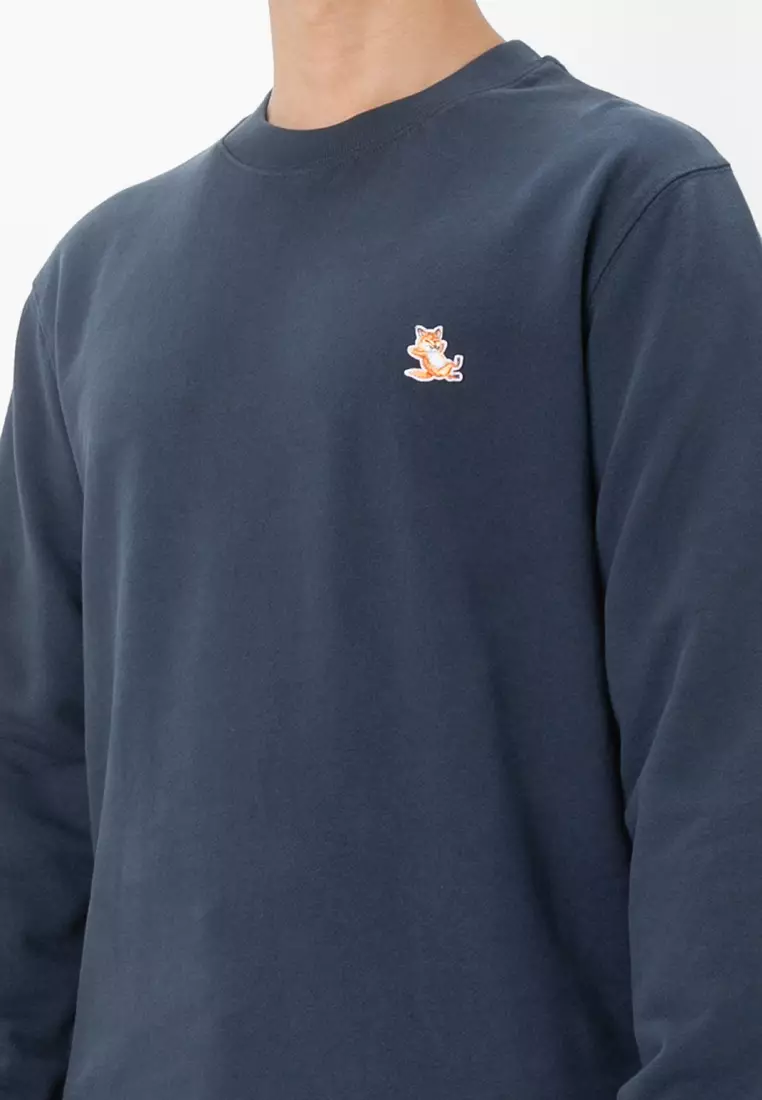 【MAISON KITSUNE】Men's Chillex Patch Sweatshirt CHILLAX PATCH REGULAR HOODIE | Maison Kitsuné