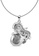Her Jewellery silver Cupid Pendant (White Gold) - Made with premium grade crystals from Austria E76B7ACD2CDEF6GS_4