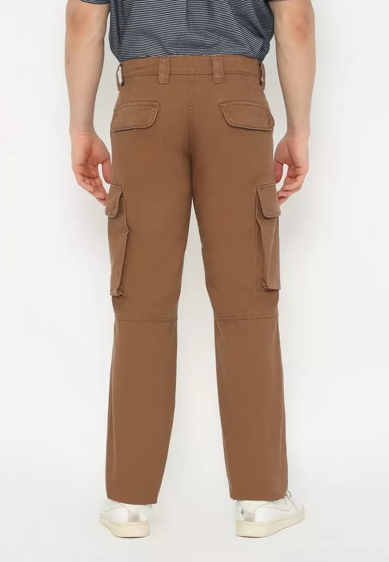 POLICE Celana Cargo Panjang Regular Fit Cotton Premium Pria