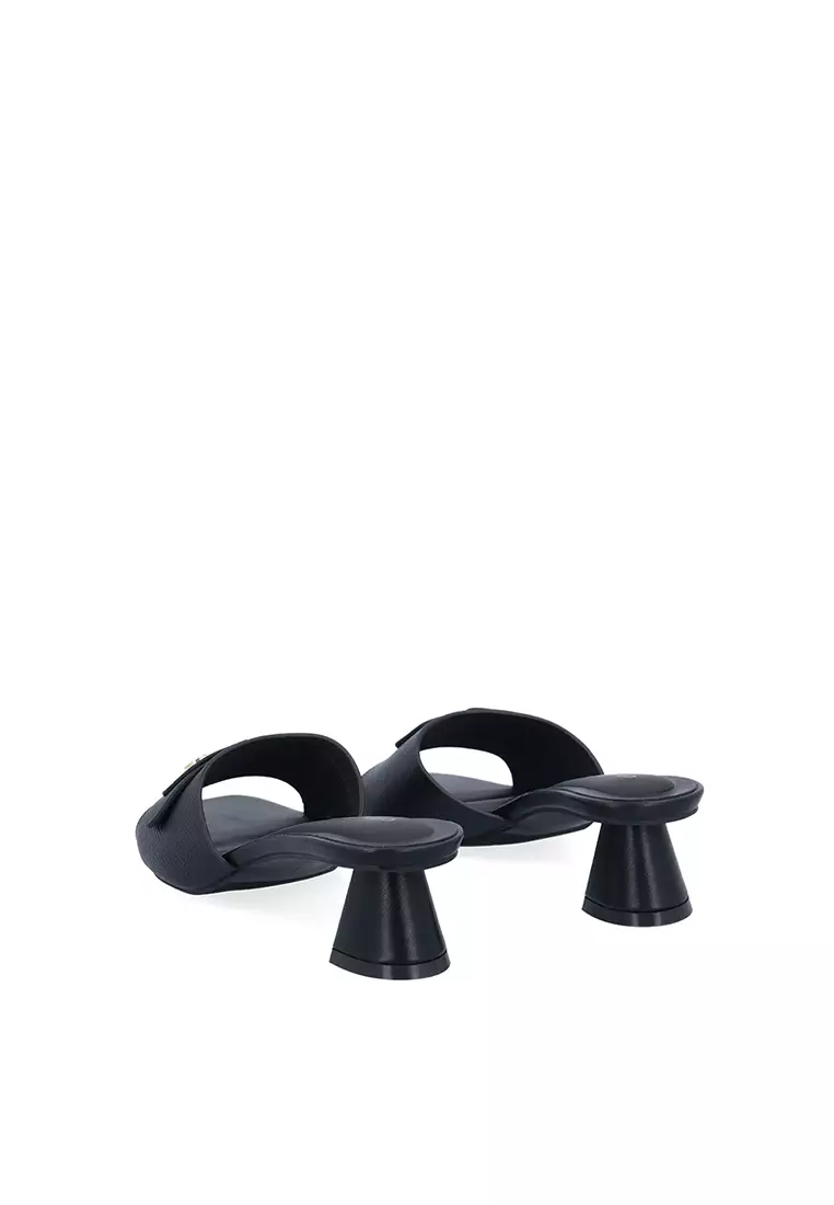 Black Isla Heeled Sandals