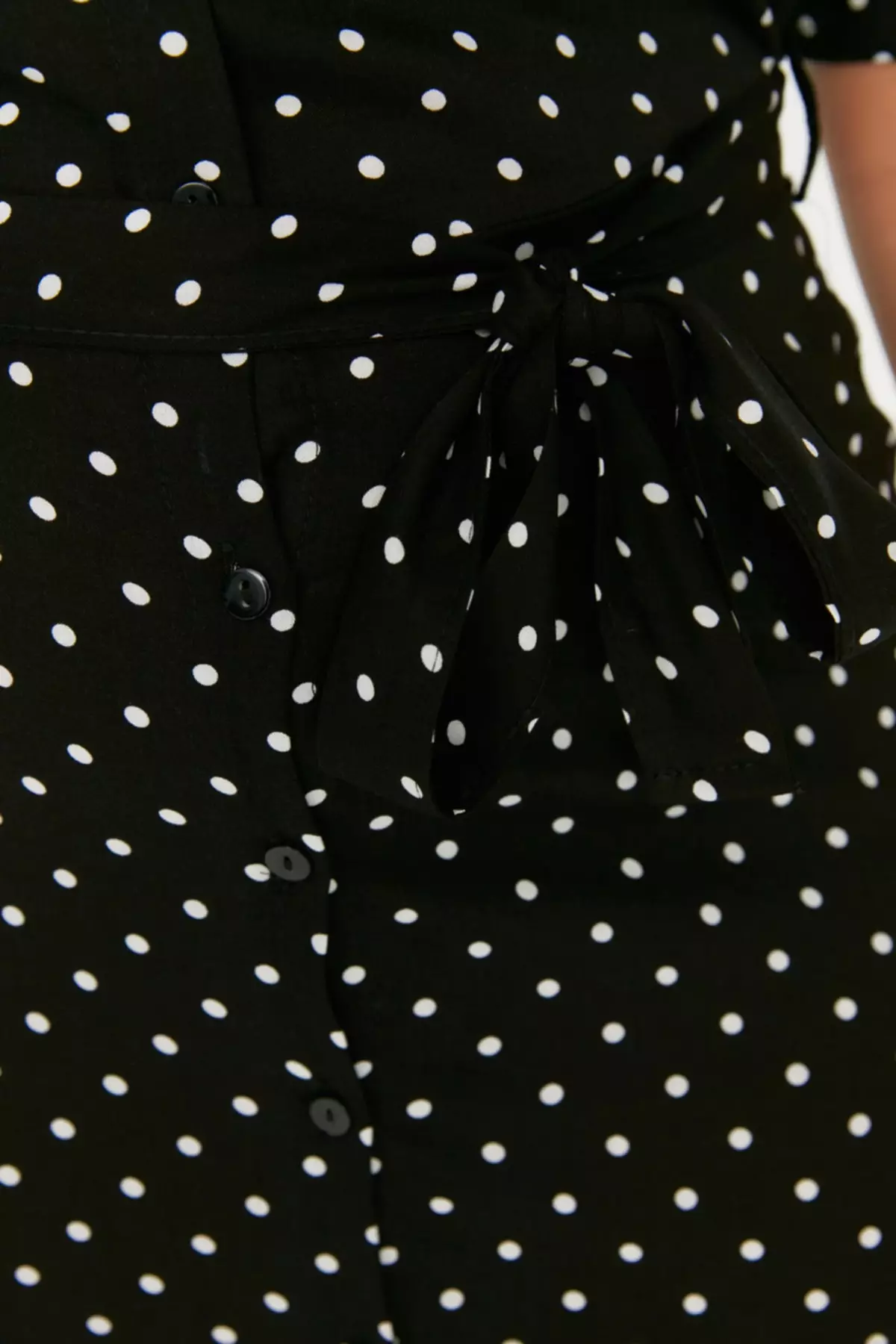 Plus Size Printed Shirt Dress With Belt