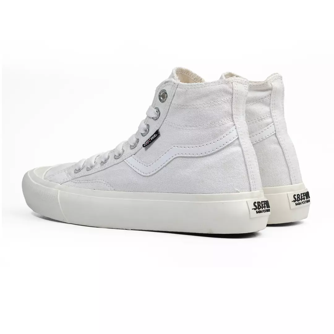 SABA Veloz High All White - Sepatu Sneakers Casual Pria Wanita