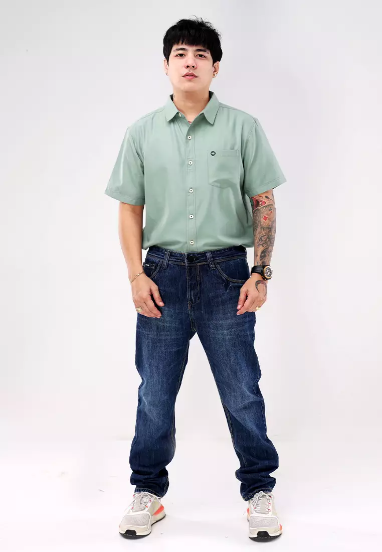 Denim Long Pants Slim Tapered