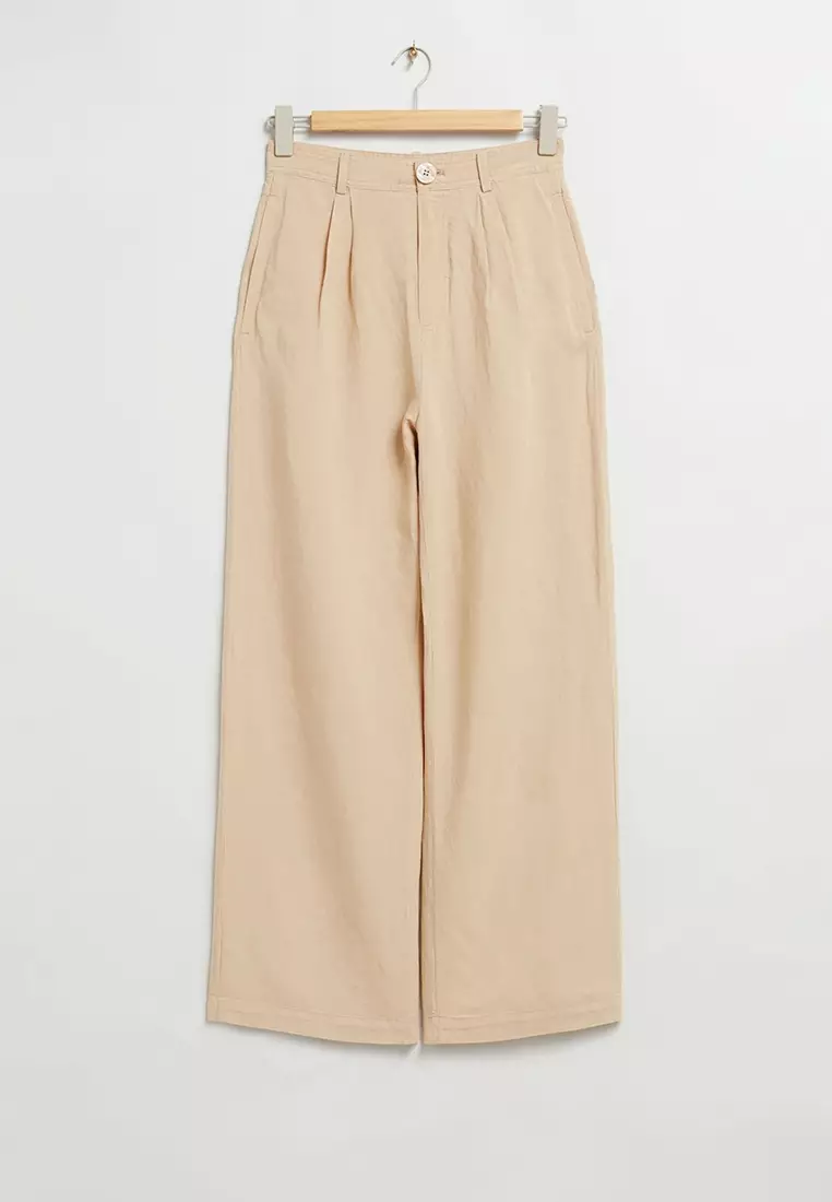Buy & Other Stories High-Waist Linen Trousers 2024 Online