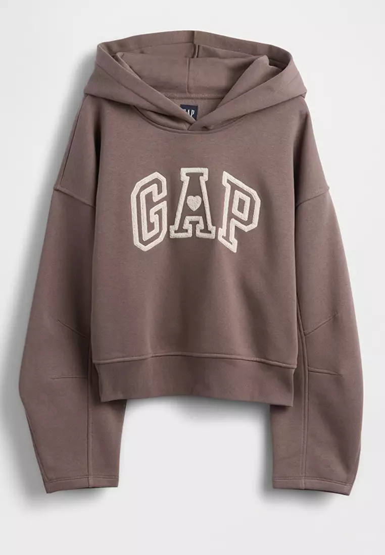 Logo Barrel Sleeve Hoodie