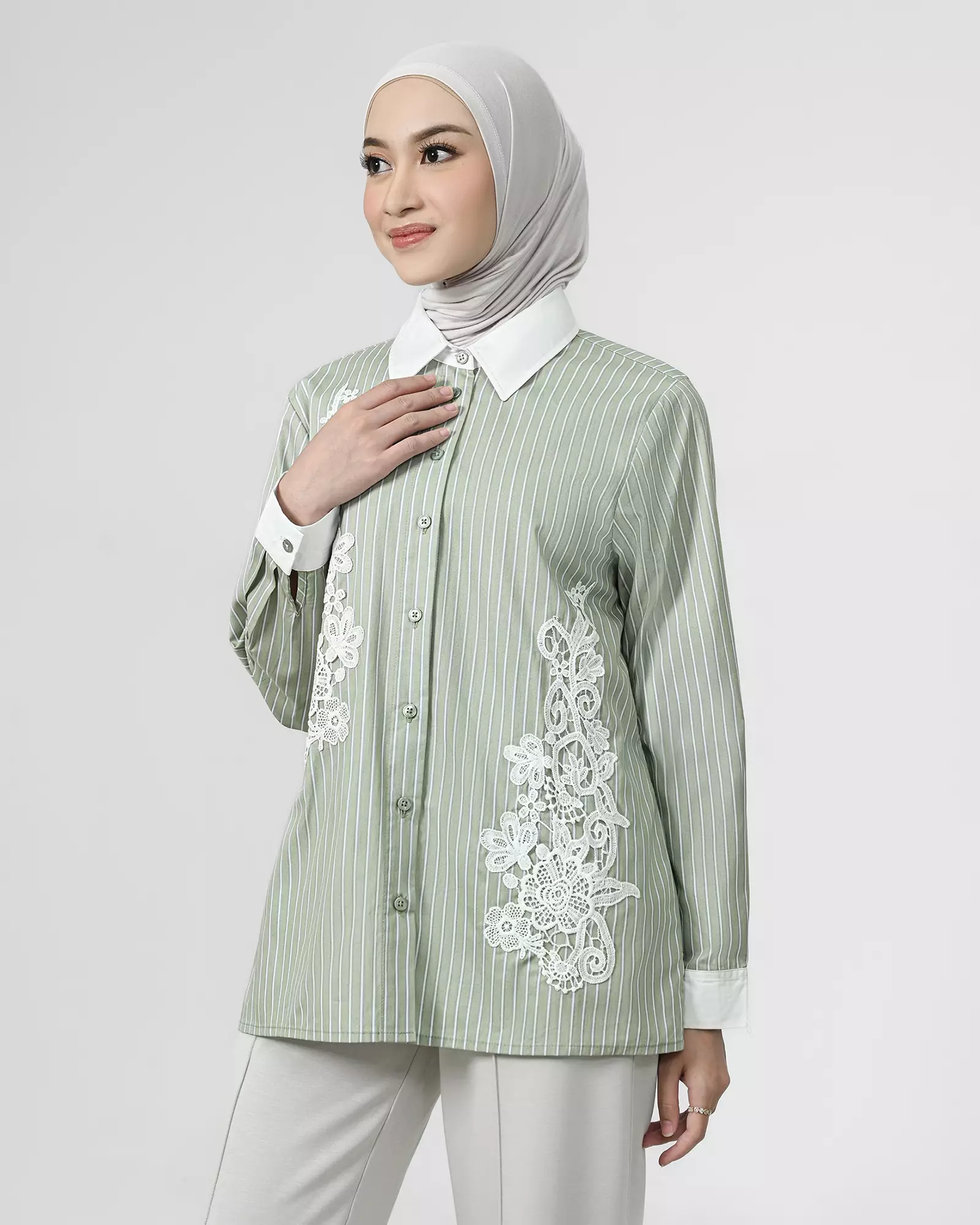 Geulis.id SHEA SHIRT - SAGE