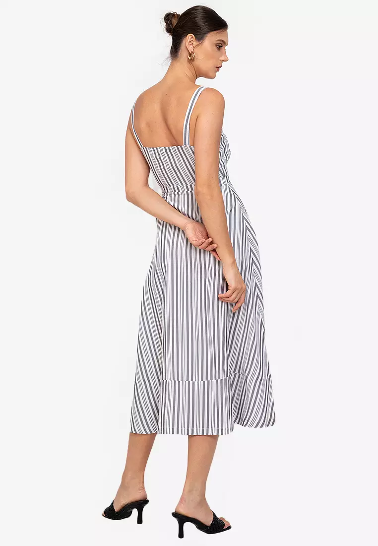 Buy ZALORA WORK Button up Fit Flare Dress Online ZALORA Malaysia