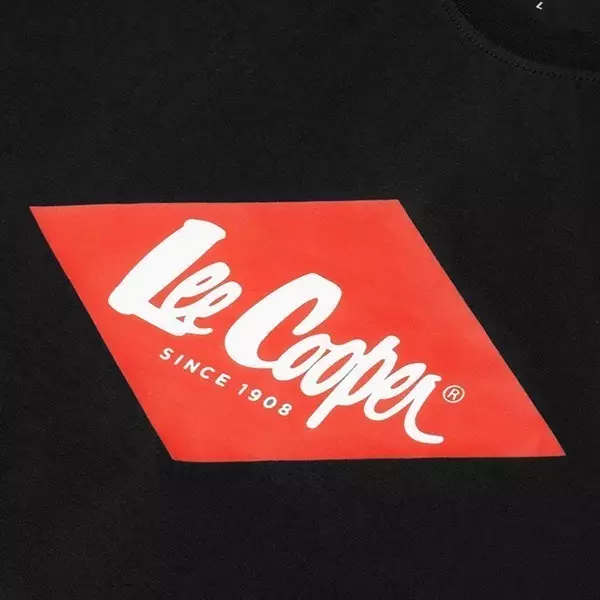 Lee Cooper T-shirt Logo Diamond Red Black