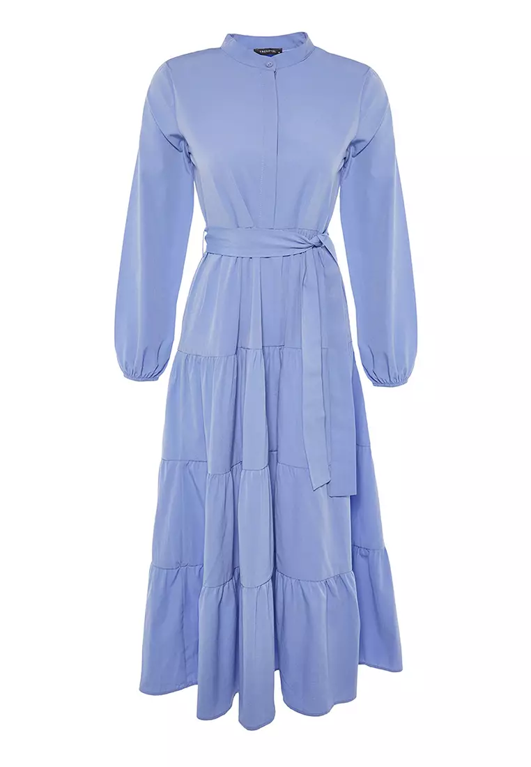 Buy Trendyol Belted Maxi Dress 2025 Online ZALORA
