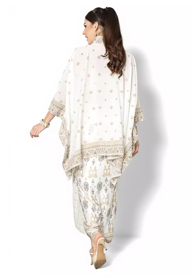 Light Grey Lombok Songket HC Sarong Set
