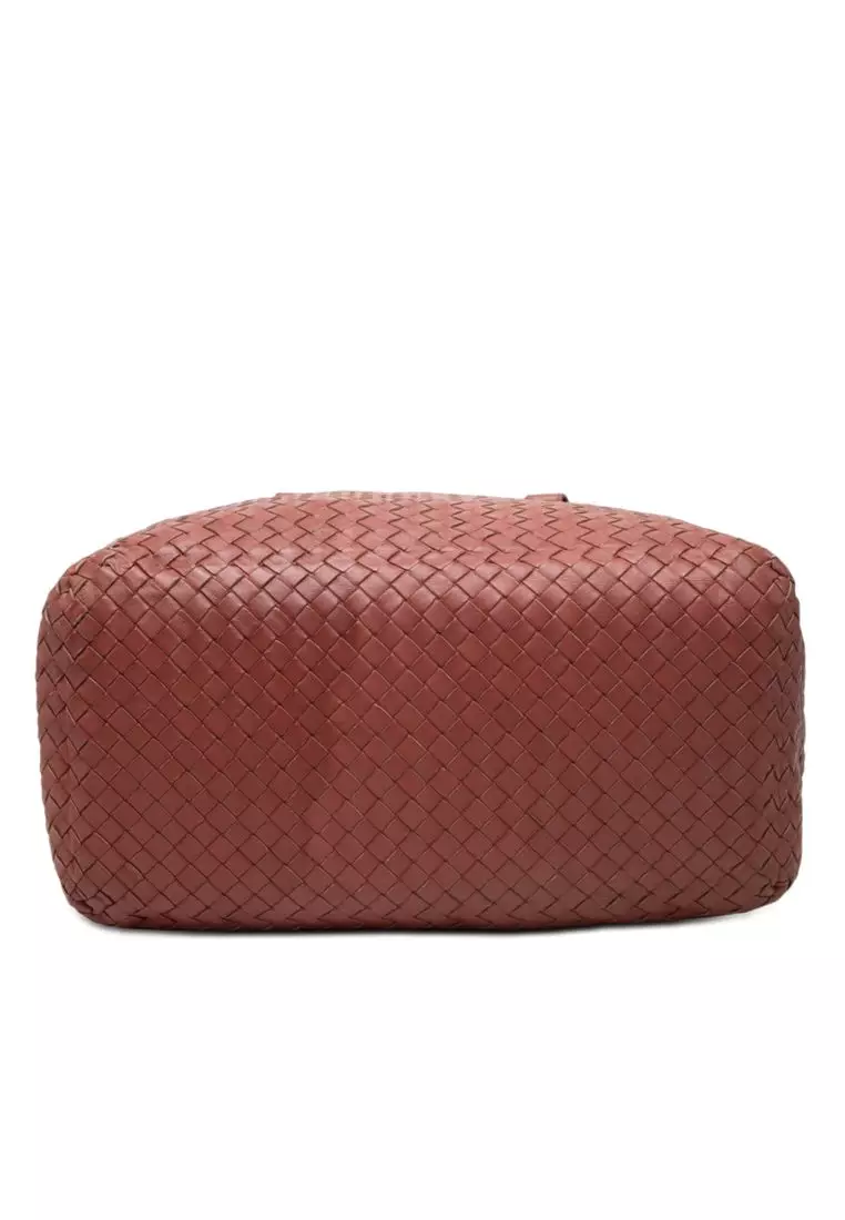Pre-Loved Bottega Veneta Nappa Intrecciato Brick Tote
