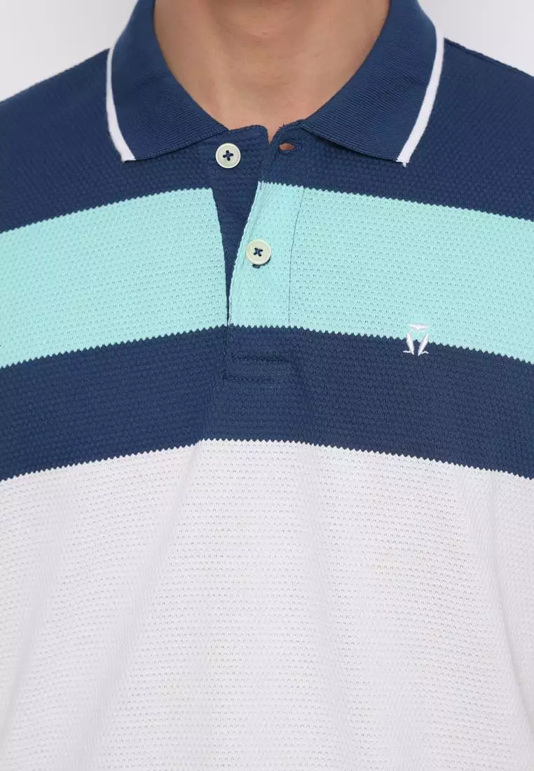 MATSUDA Kaos Polo Shirt Pria Kragh Honeycomb Myoko
