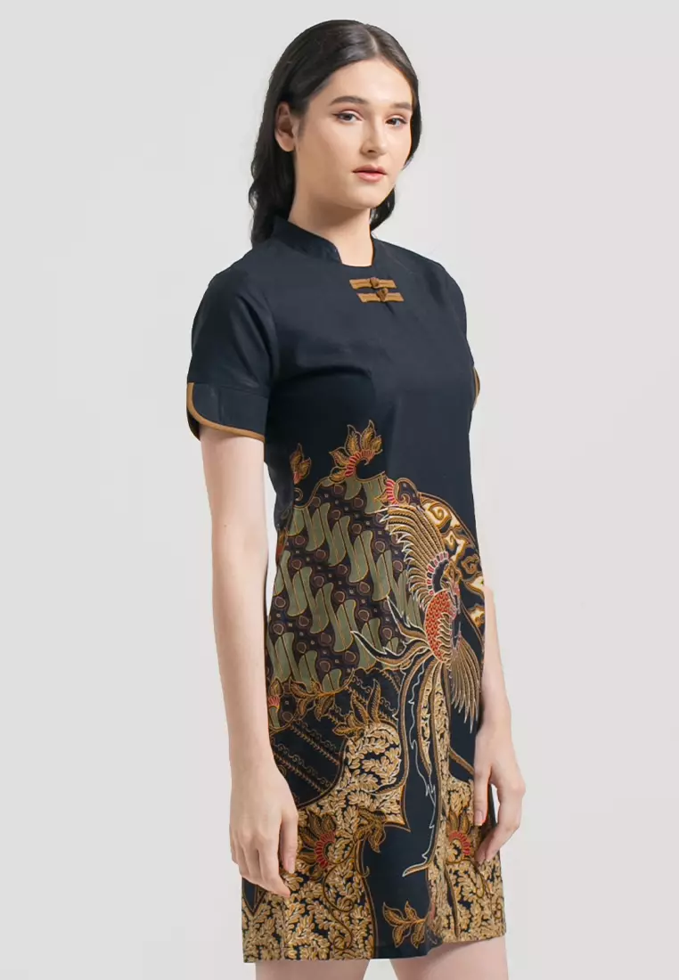 Hadinata Batik Wanita Superfine Dress Furing Charity Caturangga