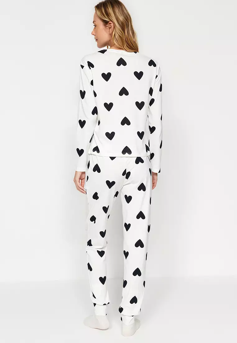 Heart Print Pyjama Set