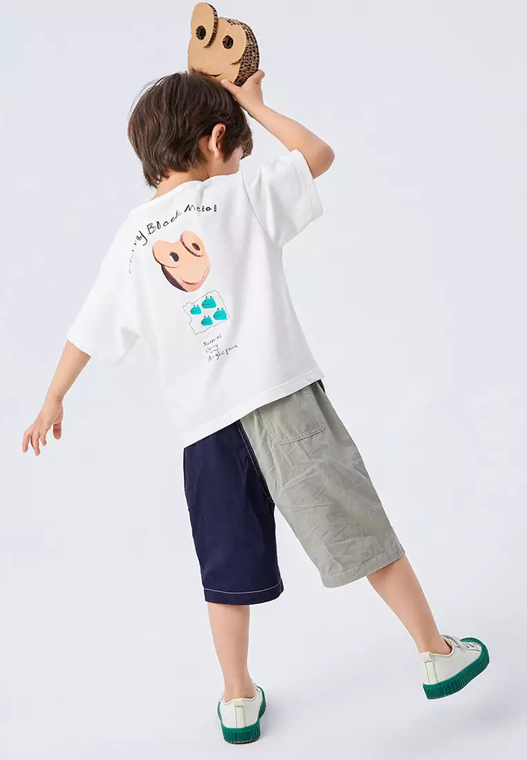 男女大童短袖T恤主题印花冰爽凉感T恤