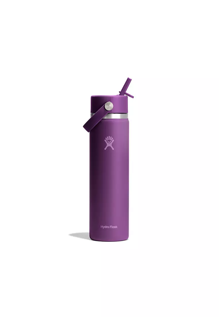 Hydro Flask Wide Mouth Flex Straw Cap 24 oz Beachplum Purple