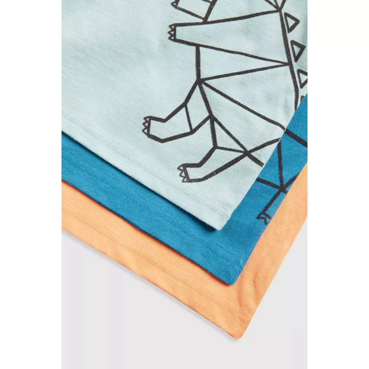 Mothercare Dinosaur T-Shirts - 3 Pack - Kaos Anak Bayi Laki-laki (Orange)