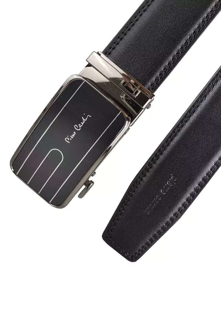Pierre Cardin Ikat Pinggang Pria Kulit Leather Sabuk Gesper Branded Impor Men Belt Casual A