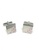 Splice Cufflinks silver White and Pink Crystals Patterned Square Cufflinks SP744AC70FQZSG_1