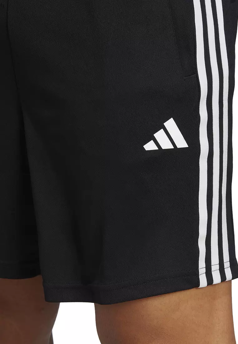 train essentials piqué 3-stripes training shorts