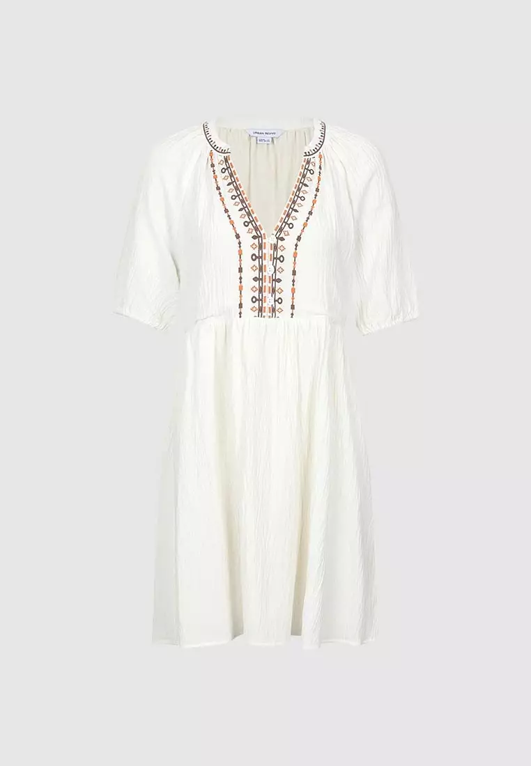 V-Neck A-Line Dresses
