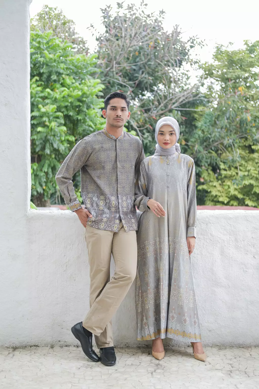 Mahalaya Silver Koko Pria  Lengan Panjang Regular Fit Furing