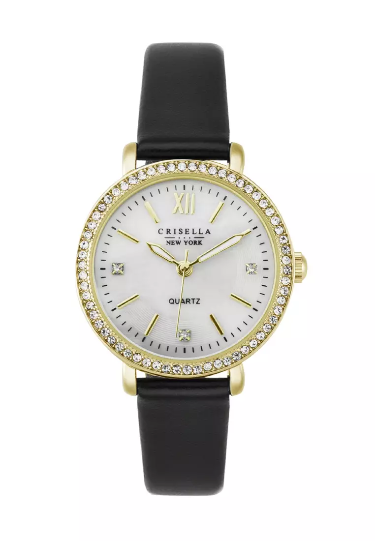 Ladies leather watches online outlet