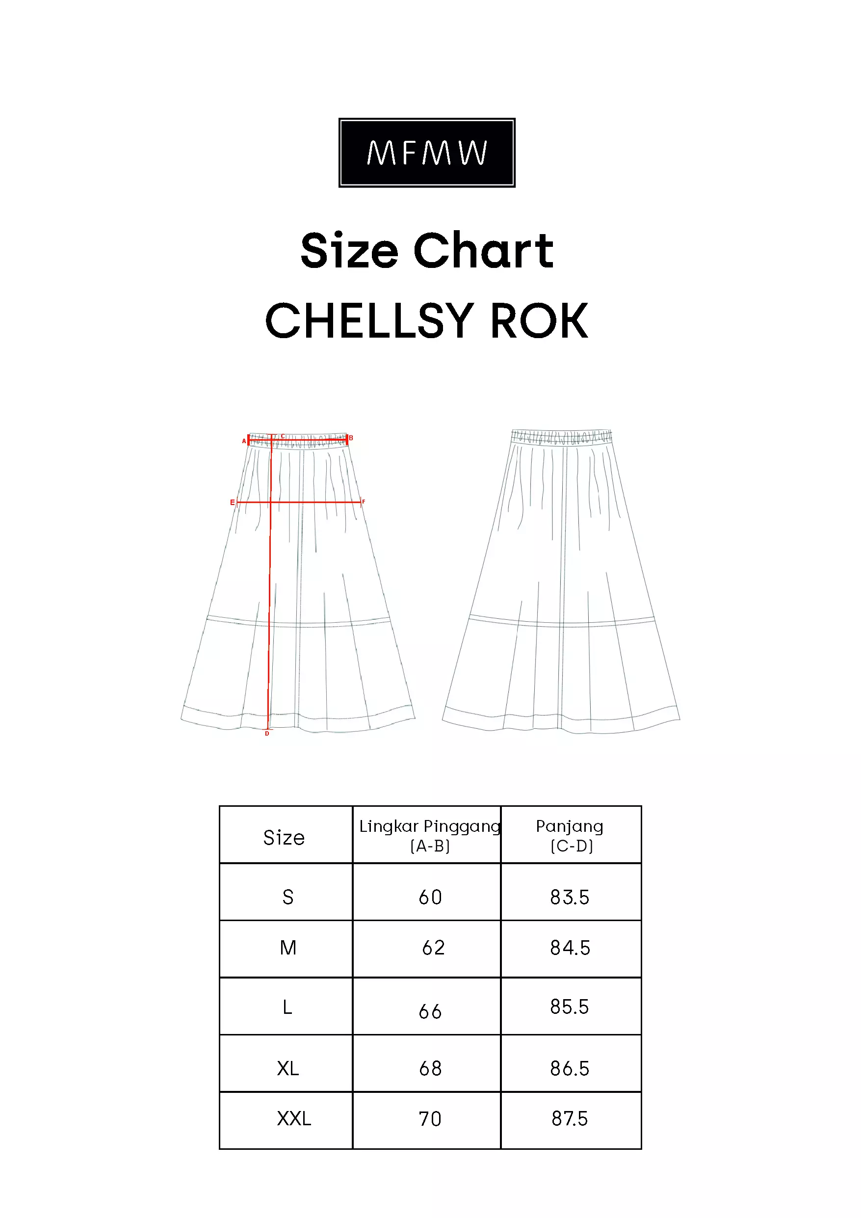 MFMW Chellsy Rok Panjang Hitam