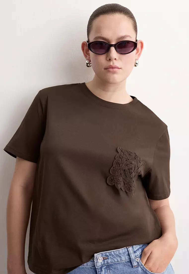 Embroidered Cotton T-Shirt