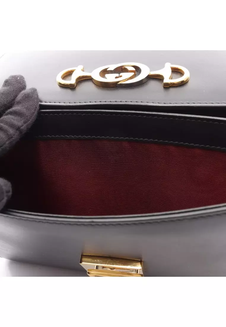 Pre-Loved Gucci Zumi Shoulder bag leather black