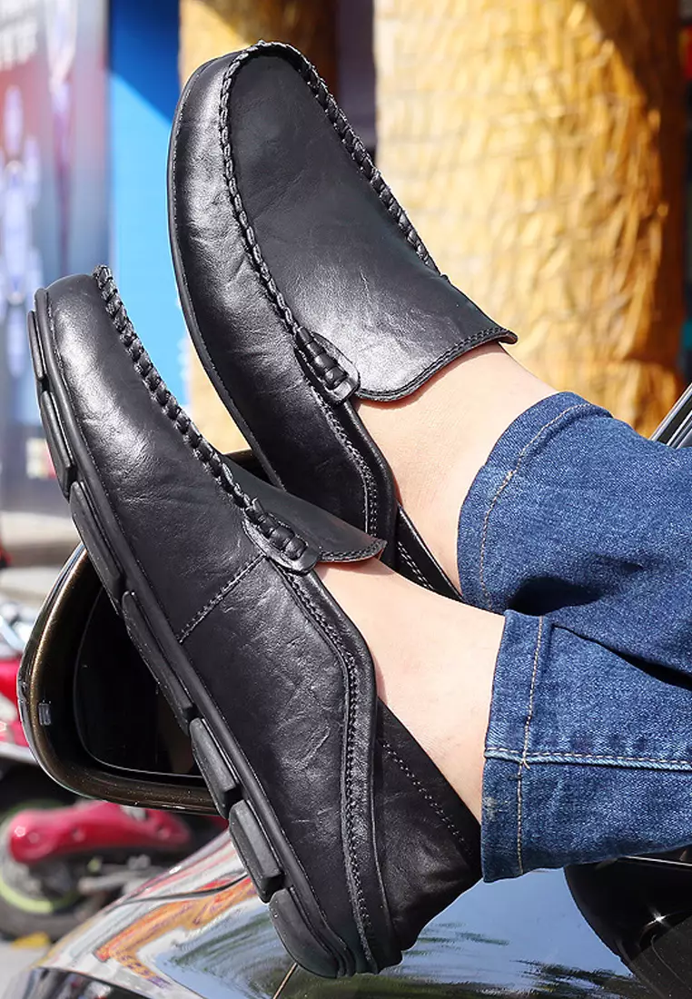 VANSA Simple Two-way Leather Casual Shoes VSM-C36282