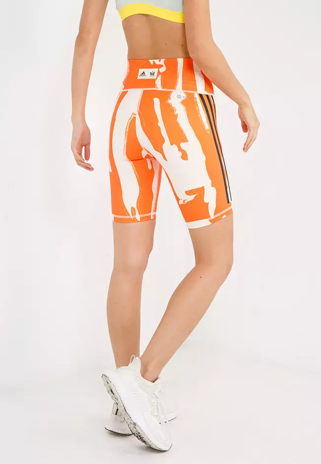 White adidas cheap biker shorts