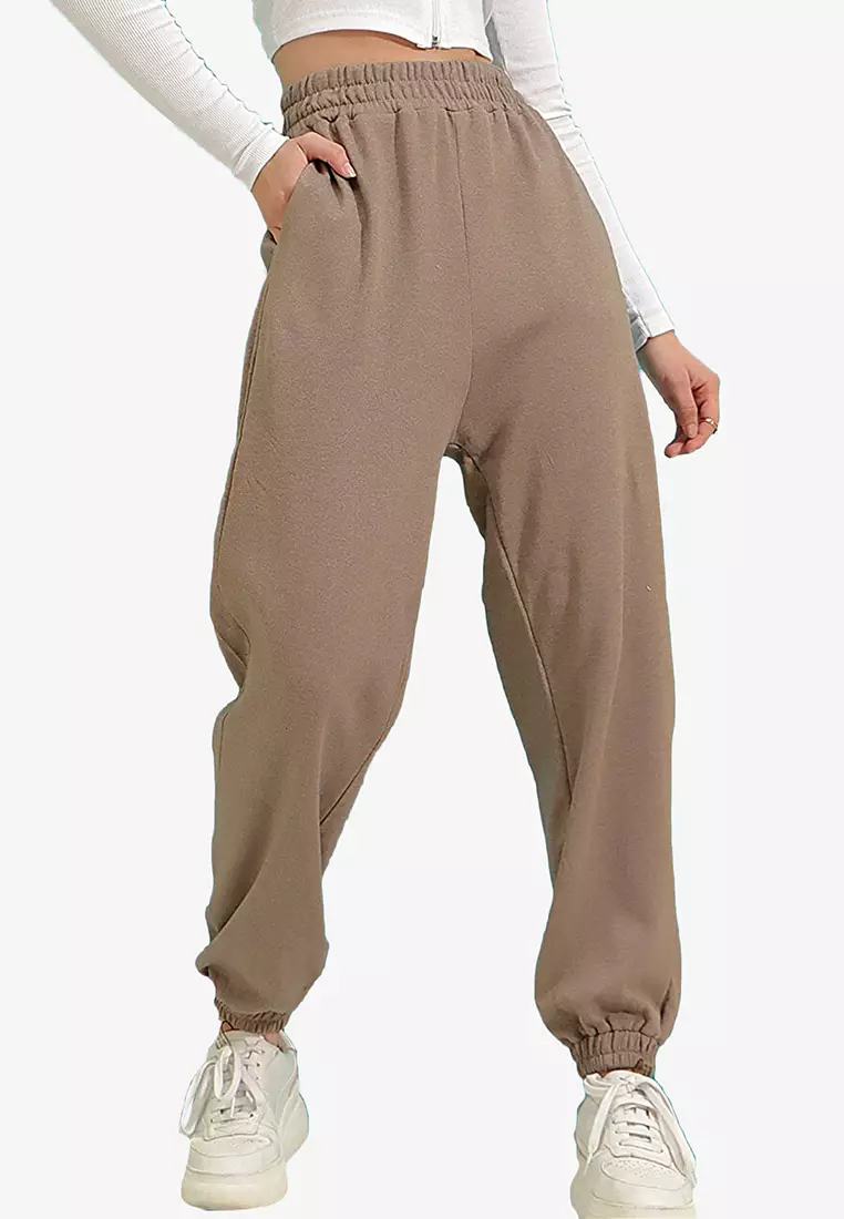 Jual Alacati Light Brown Jogger Original 2023 ZALORA Indonesia