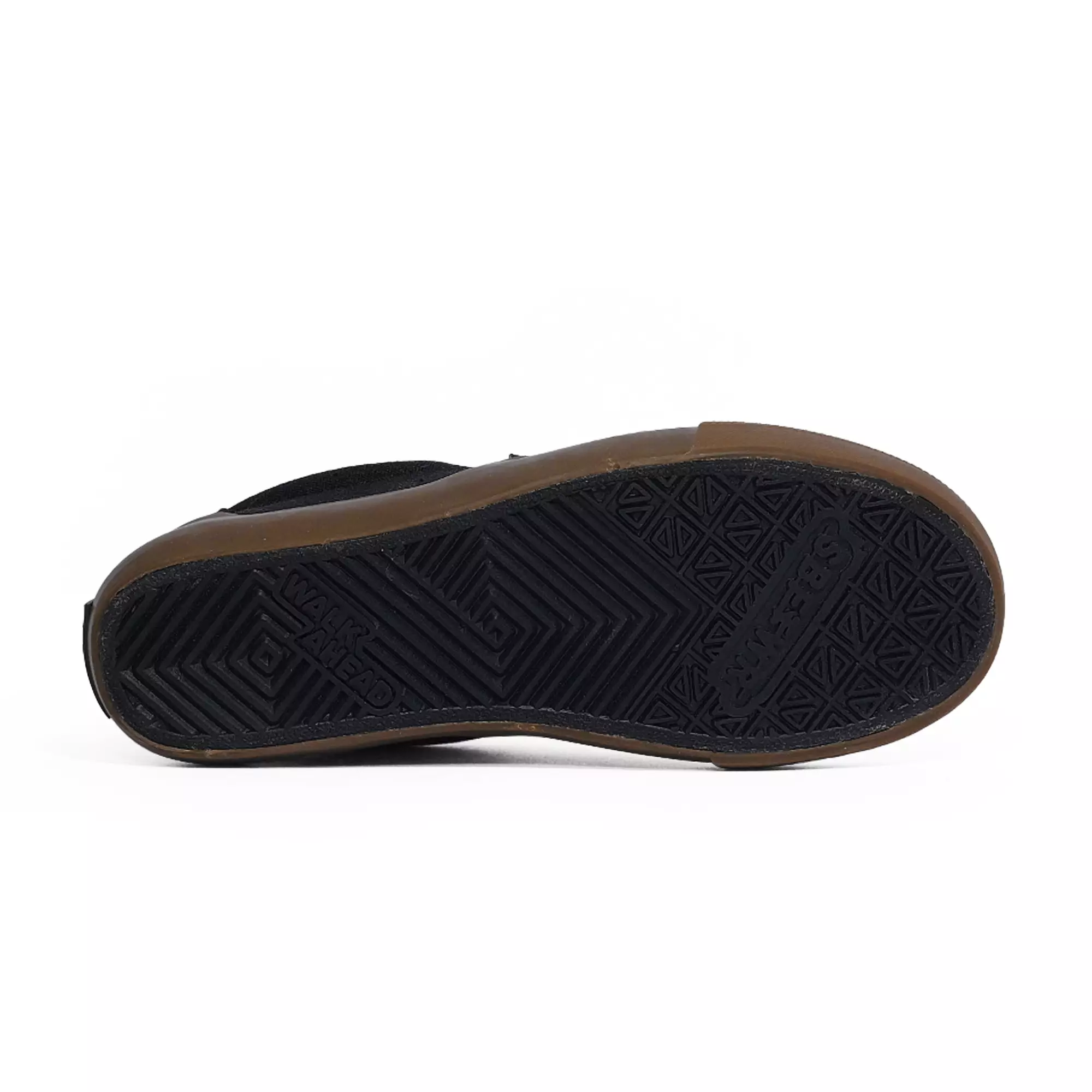 Saba Vintage Slip On All Black Dark Gum - Sepatu Sneakers Casual Pria Wanita