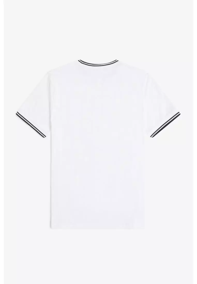 Fred Perry M1588 Twin Tipped T-Shirt (White)