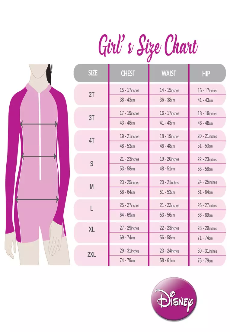 Frozen Long Sleeved Rashguard Leggings Set UPF 50 Protection Swimwear for Kids Girls
