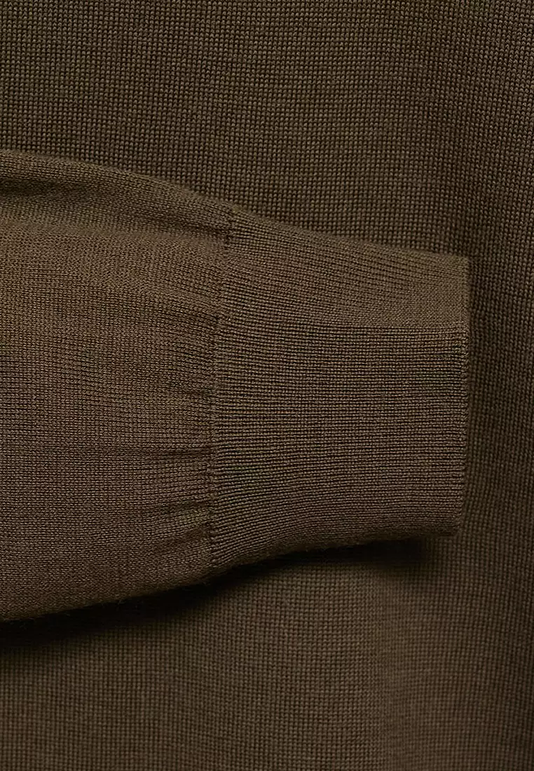 100% Merino Wool Perkins Neck Sweater