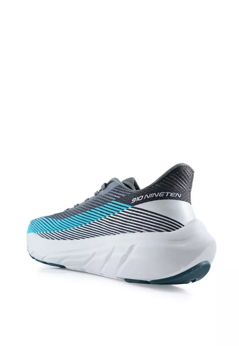 910 Nineten REISHIKA  BOLSTER Sepatu Lari - Abu-Abu/Tosca/Putih