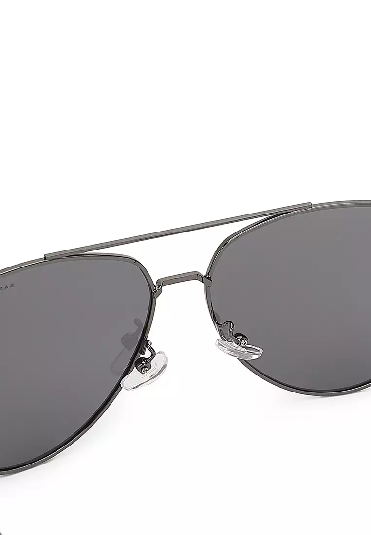 Unisex Polarized Aviator Sunglasses - Gun Grey